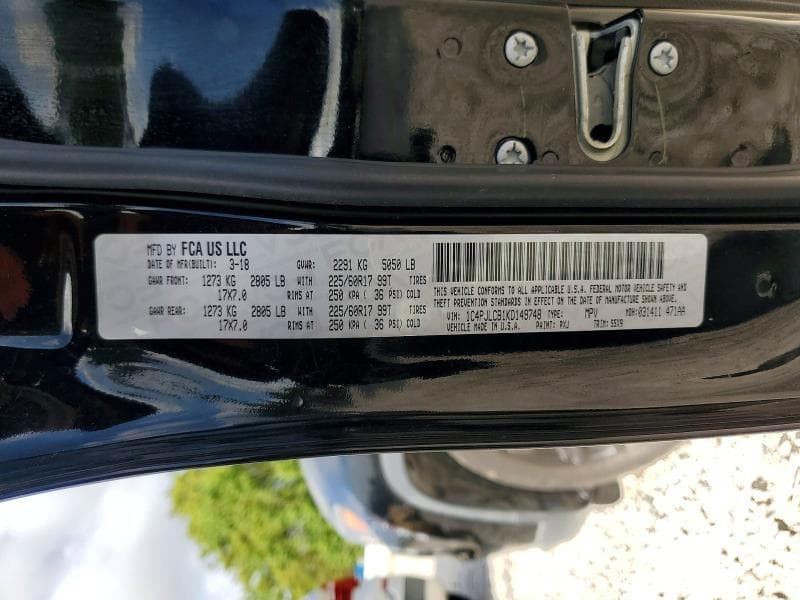 2019 JEEP CHEROKEE LATITUDE 13
