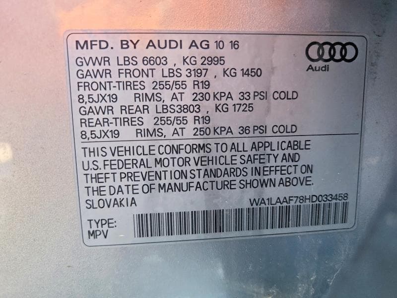 2017 AUDI Q7 PREMIUM PLUS 13