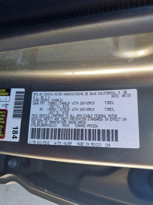 2025 TOYOTA TACOMA TRD SPORT 12