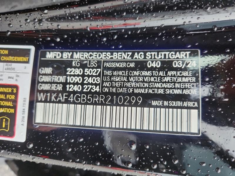 2024 MERCEDES-BENZ C 300 12