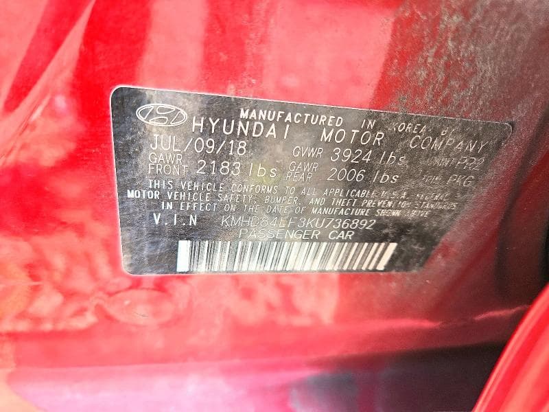 2019 HYUNDAI ELANTRA SEL 13