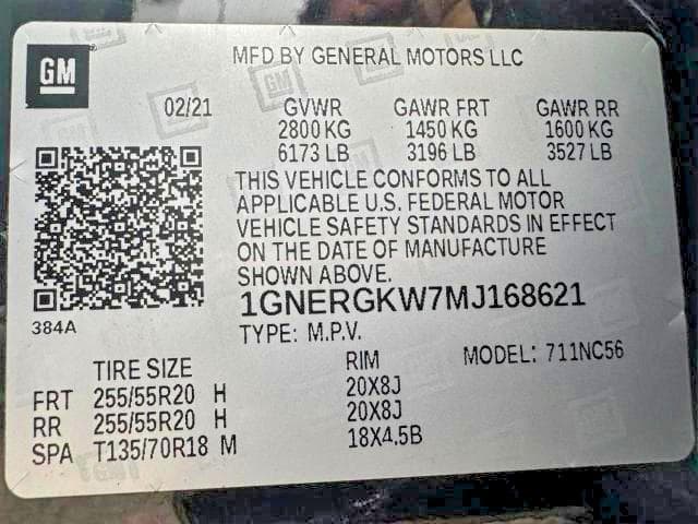 2021 CHEVROLET TRAVERSE LT 15