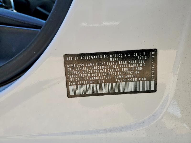 2017 VOLKSWAGEN JETTA SEL 12