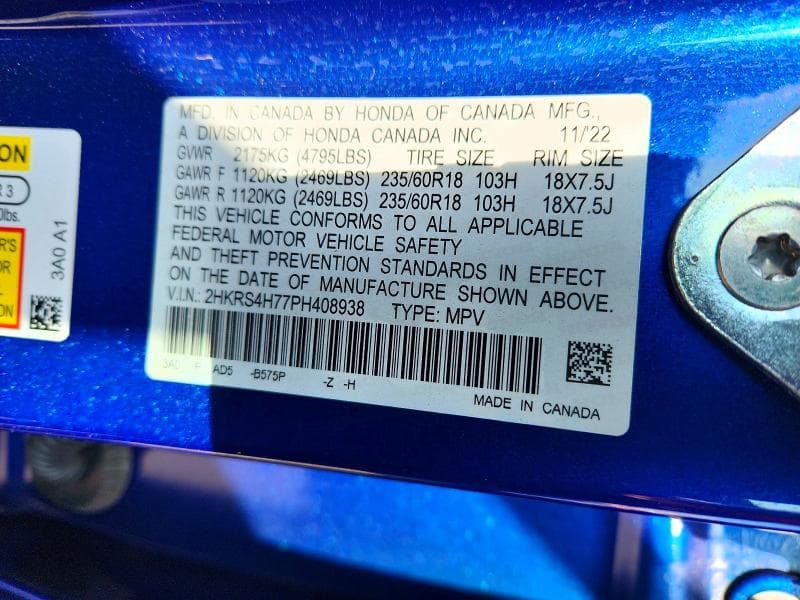 2023 HONDA CR-V EXL 13