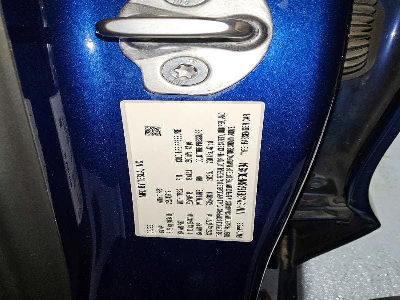 2022 TESLA MODEL 3 12