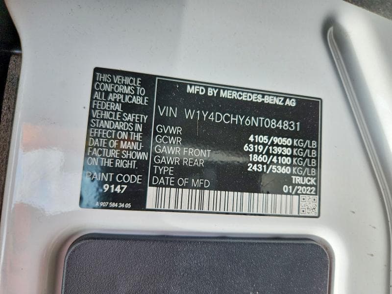 2022 MERCEDES-BENZ SPRINTER 2500 DELIVERY VAN 13