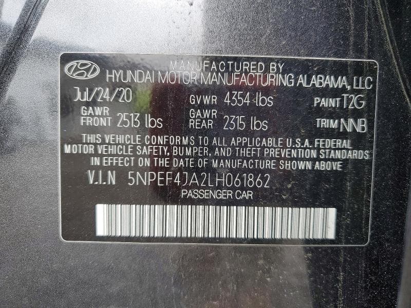 2020 HYUNDAI SONATA SEL 13