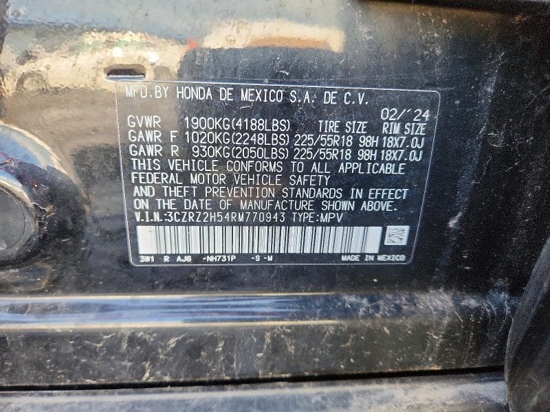 2024 HONDA HR-V SPORT 14