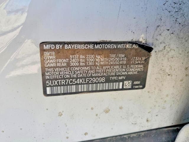 2019 BMW X3 SDRIVE30I 13
