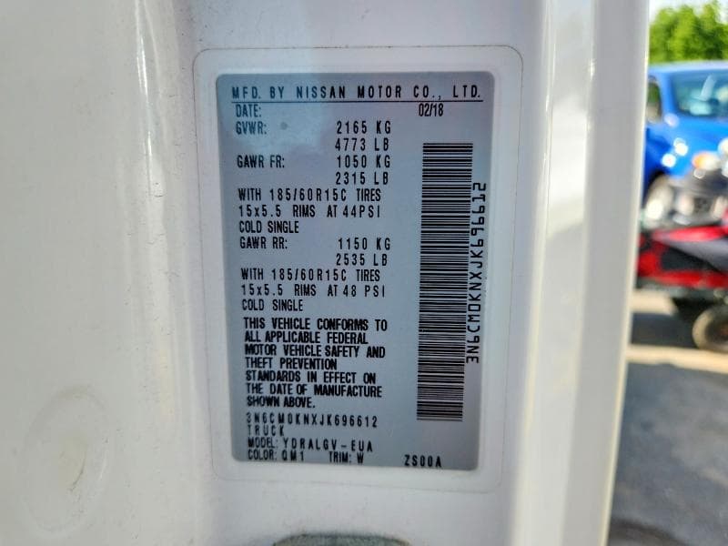 2018 NISSAN NV200 S 13