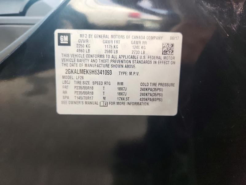 2017 GMC TERRAIN SLE 13