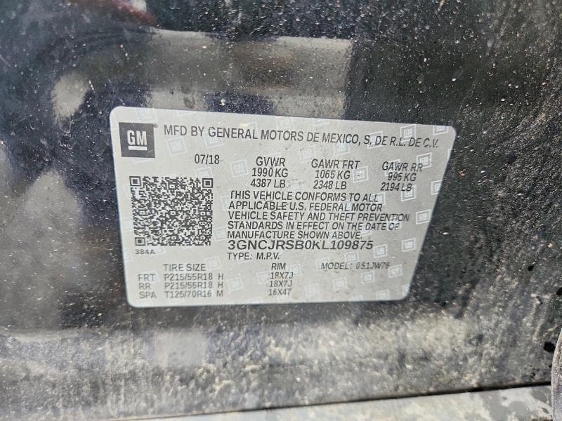 2019 CHEVROLET TRAX PREMIER 13