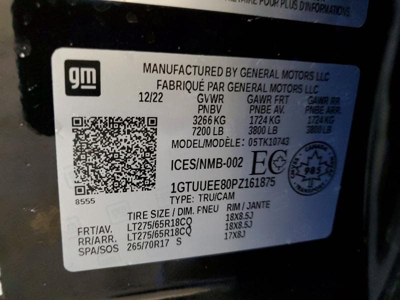 2023 GMC SIERRA K1500 AT4 12
