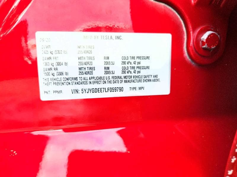 2020 TESLA MODEL Y 12