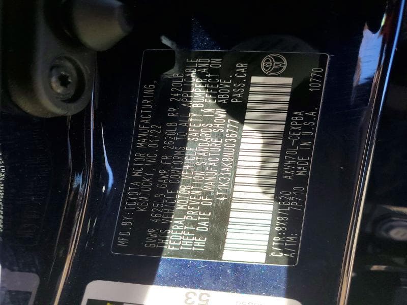 2022 TOYOTA CAMRY XSE 13