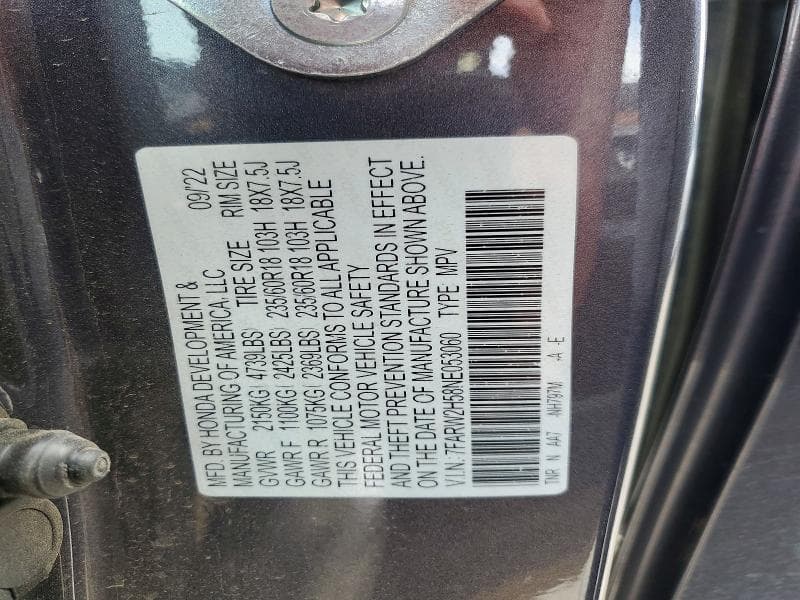 2022 HONDA CR-V EX 14