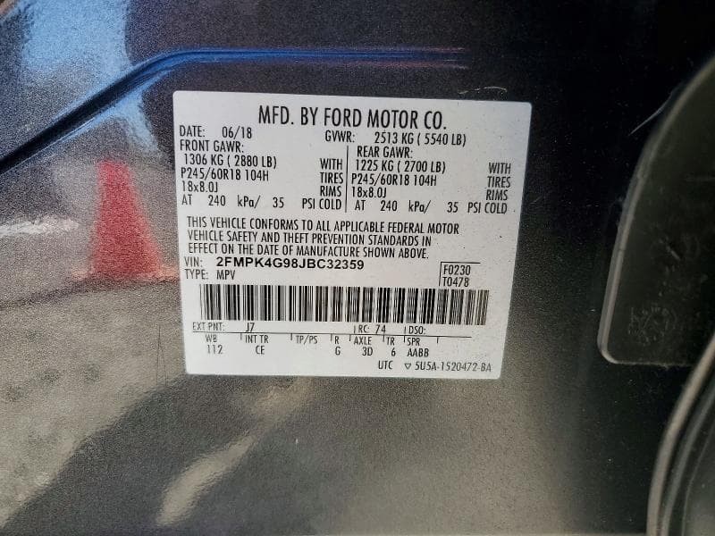 2018 FORD EDGE SE 13