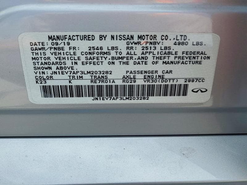 2020 INFINITI Q50 3.0T LUXE 12