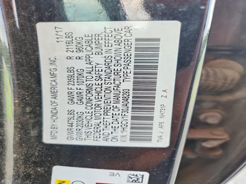 2018 HONDA ACCORD SPORT 12