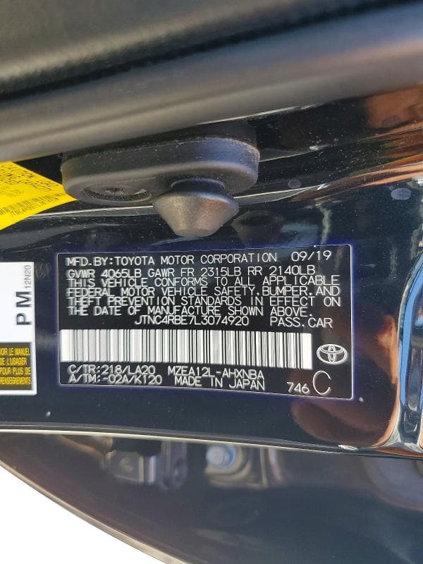 2020 TOYOTA COROLLA XSE 12