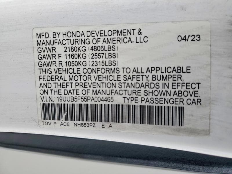 2023 ACURA TLX TECH A 12