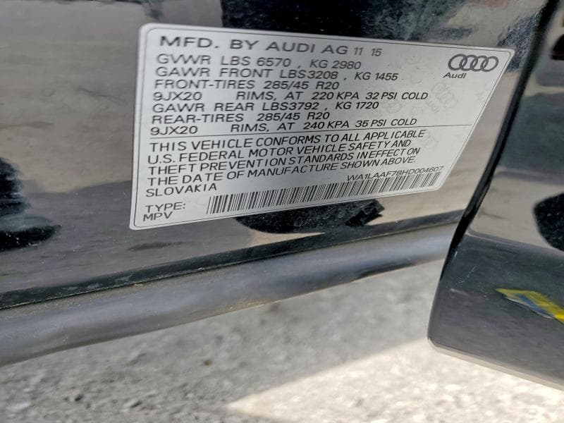 2017 AUDI Q7 PREMIUM PLUS 13