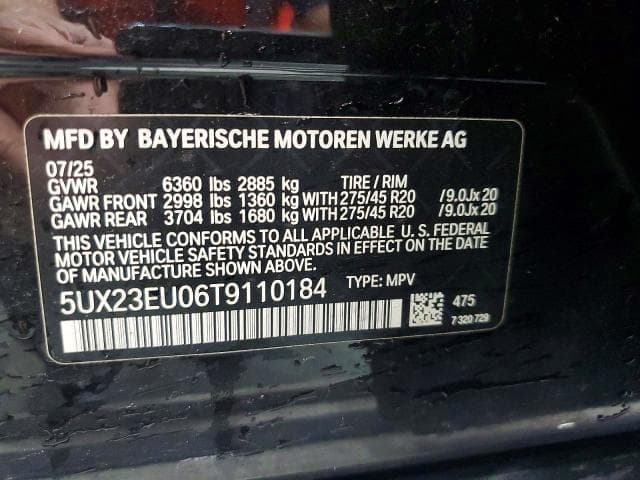 2026 BMW X5 XDRIVE40I XDRIVE40I 10