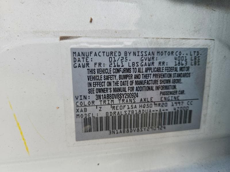 2025 NISSAN SENTRA SR 12
