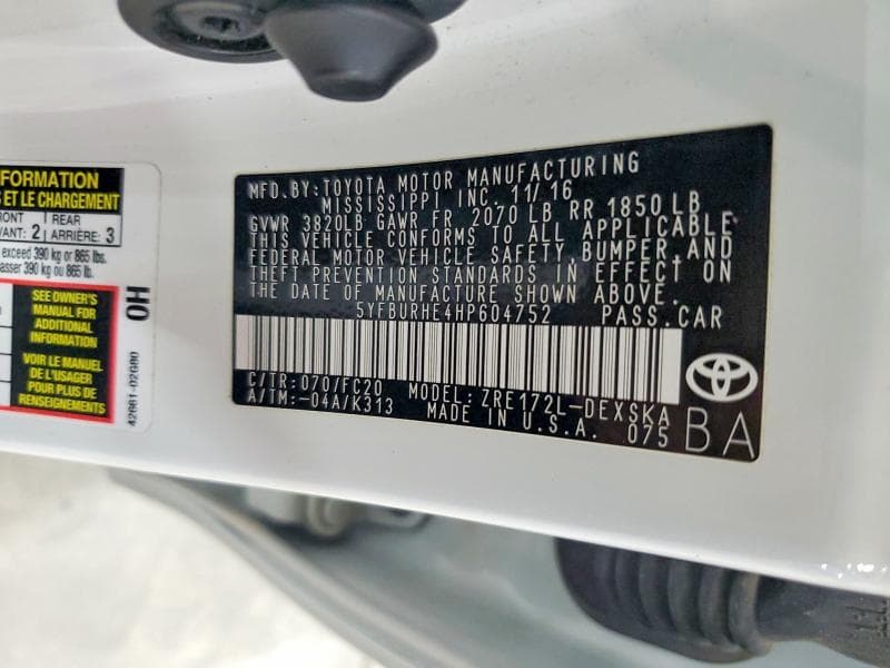 2017 TOYOTA COROLLA 50TH ANNIVERSARY SPECIAL EDITI 12