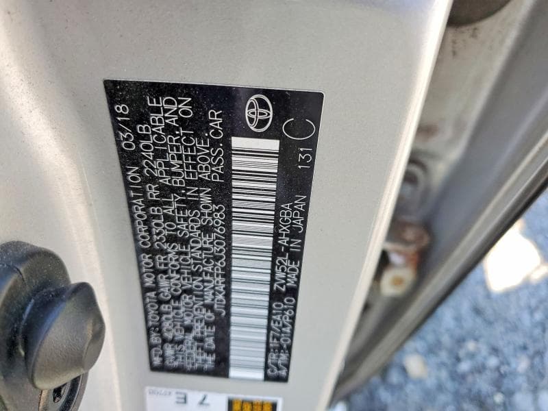 2018 TOYOTA PRIUS PRIME PREMIUM 12