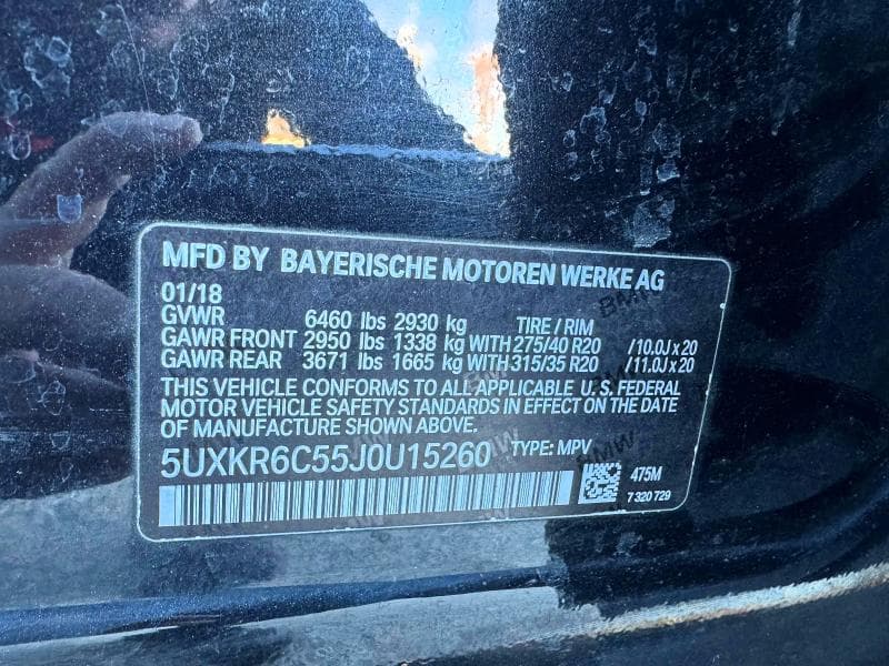 2018 BMW X5 XDRIVE50I 10