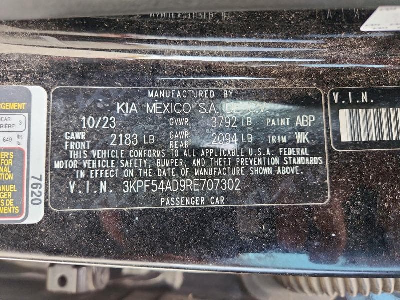 2024 KIA FORTE GT LINE 13