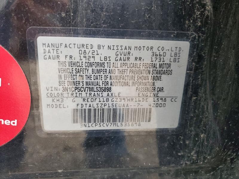 2021 NISSAN KICKS SV 13