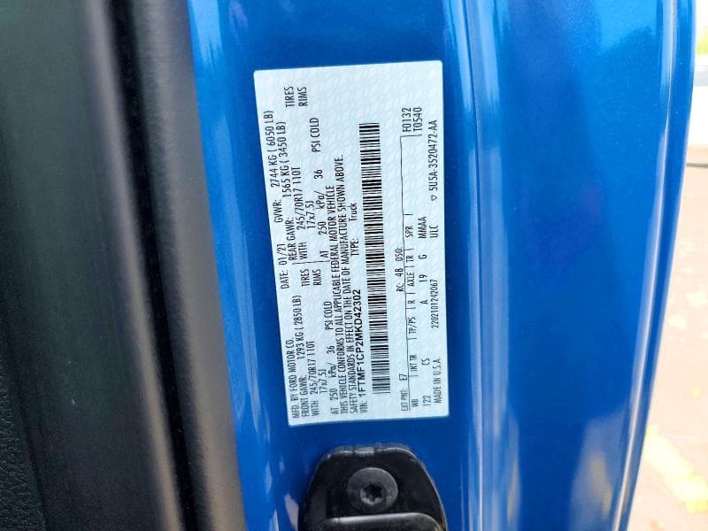 2021 FORD F150 12