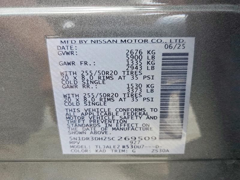 2025 NISSAN PATHFINDER PLATINUM 14