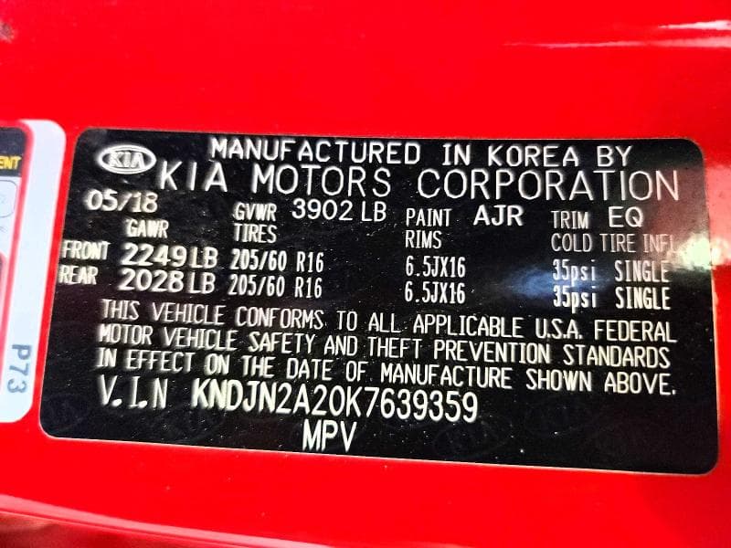 2019 KIA SOUL BASE 14