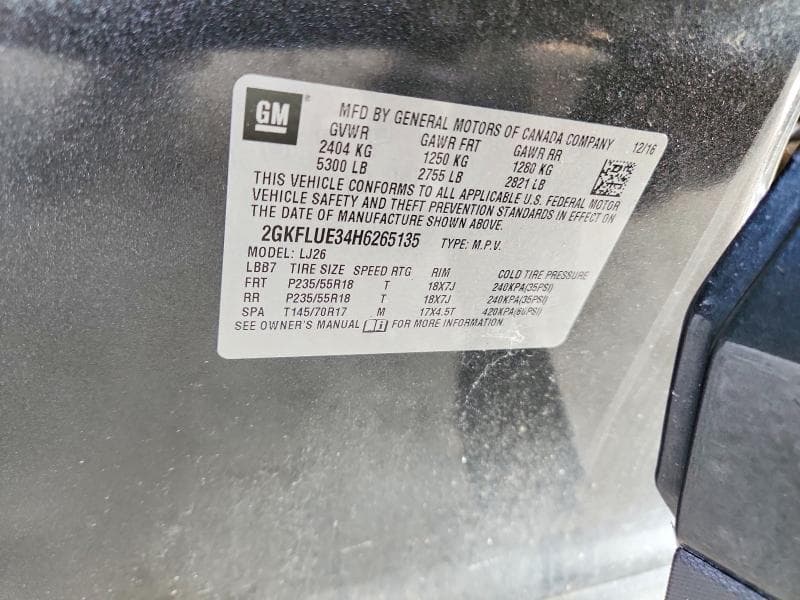 2017 GMC TERRAIN SLT 13