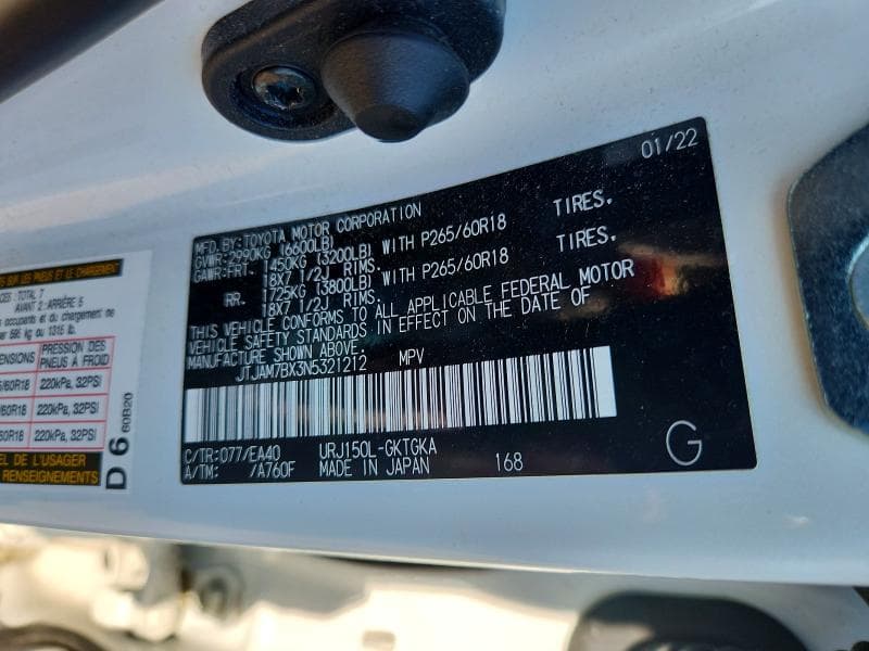 2022 LEXUS GX 460 12
