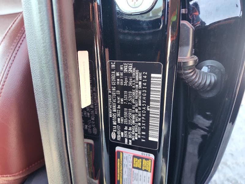 2017 KIA SORENTO SX V6 13