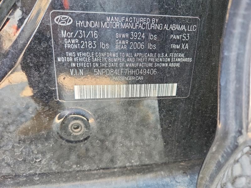2017 HYUNDAI ELANTRA SE 12