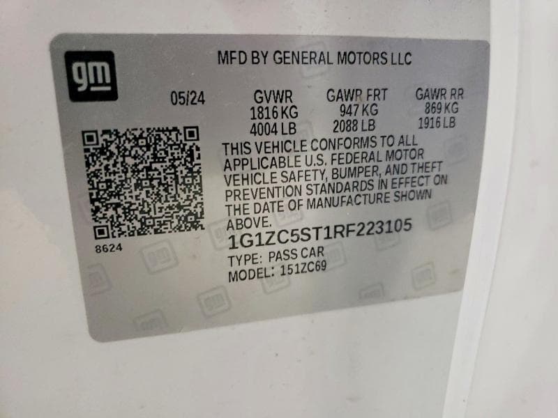 2024 CHEVROLET MALIBU LS 12