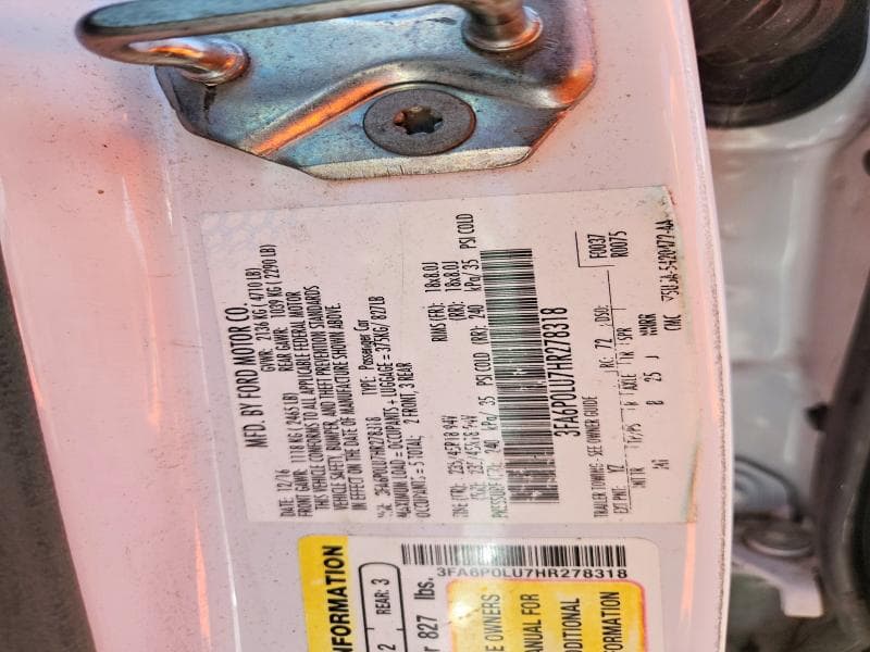 2017 FORD FUSION SE HYBRID 12