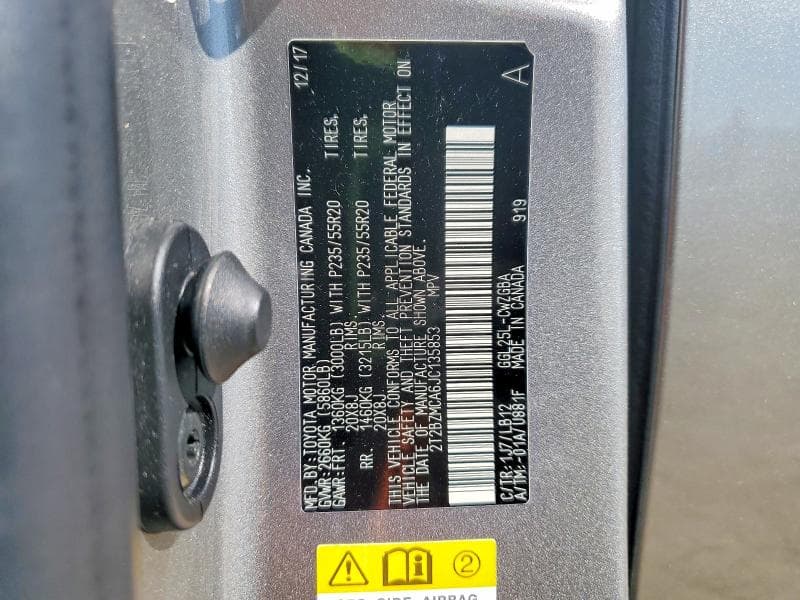 2018 LEXUS RX 350 BASE 12