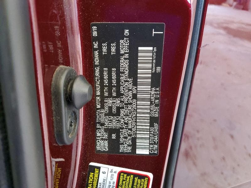2019 TOYOTA HIGHLANDER LE PLUS 14
