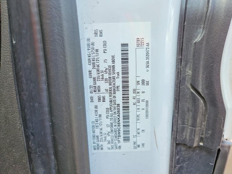 2022 FORD TRANSIT T-350 13