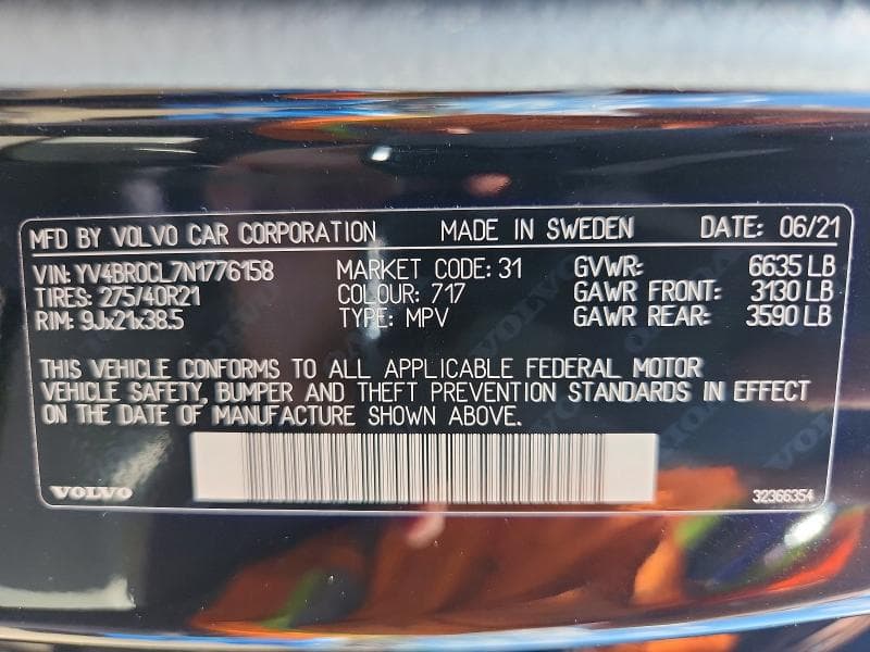 2022 VOLVO XC90 T8 RECHARGE INSCRIPTION 13