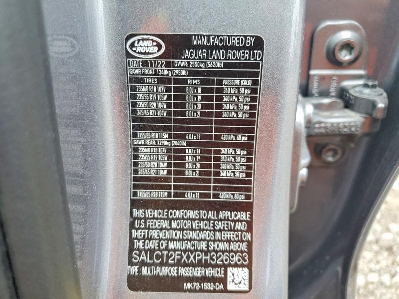 2023 LAND ROVER DISCOVERY SPORT S R-DYNAMIC 13