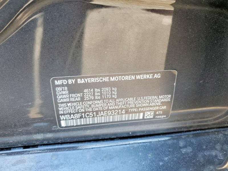 2018 BMW 328 D XDRIVE 12
