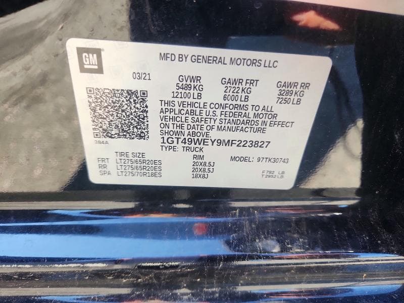 2021 GMC SIERRA K3500 SLE 12