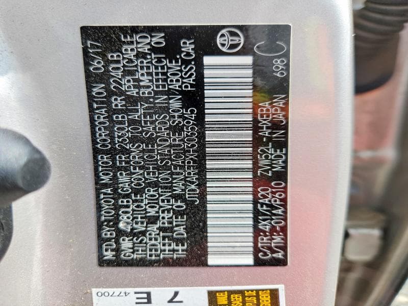 2017 TOYOTA PRIUS PRIME PLUS 13